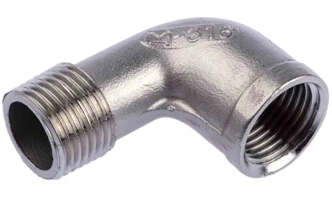 Codo 90º M - H Fig. 92 1/4" Inox